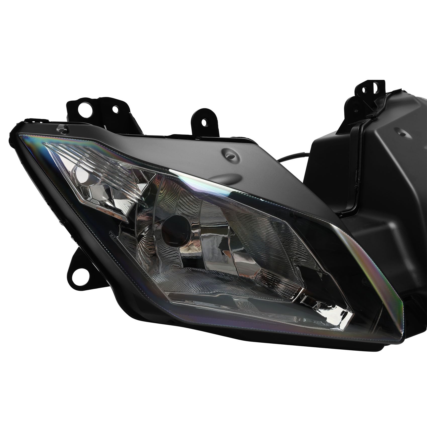 TCT-MOTORPARTS Black Front Headlight Head Light Lamp Fit For KAWASAKI NINJA 300 2013-2017