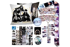 BTS Amazing Gift Set with Pillow, Stickers, Badge Pins and more