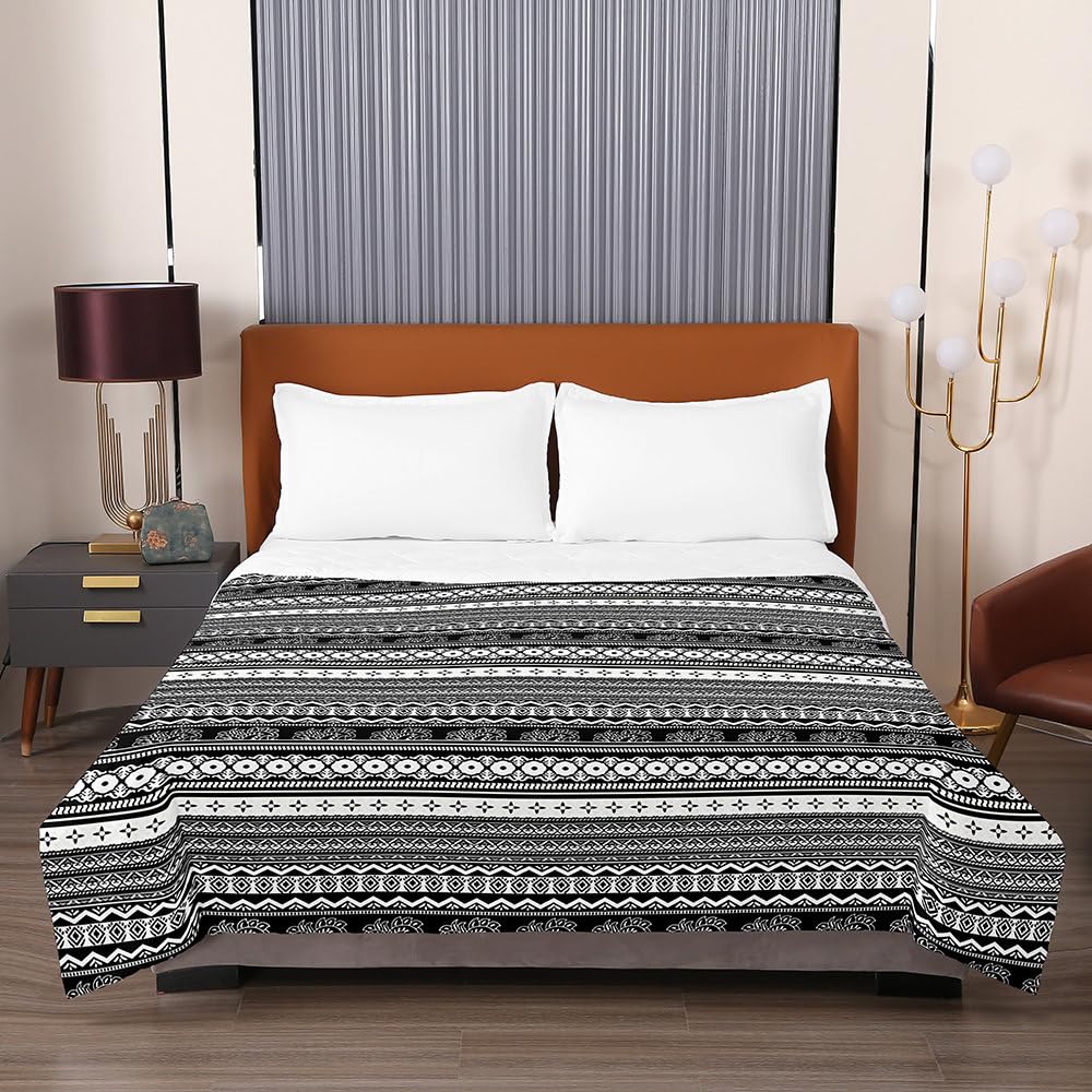 Odot Trapuntino Copriletto Matrimoniale Primavera/Estate – Tessuto Microfibra, Con 2 Federe, Rosso Boho, 230x250 Cm - 2