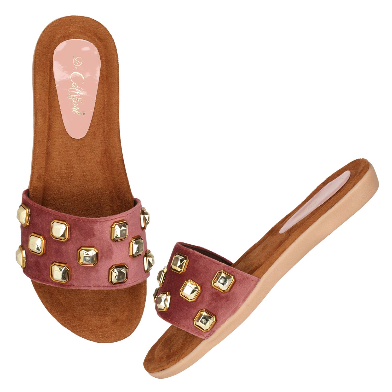 DR. COMFORT STUD STRAP CASUAL FLATS SANDALS FOR WOMEN/GIRLS (B07Y8KMLLZ) Amazon Price History, Amazon Price Tracker