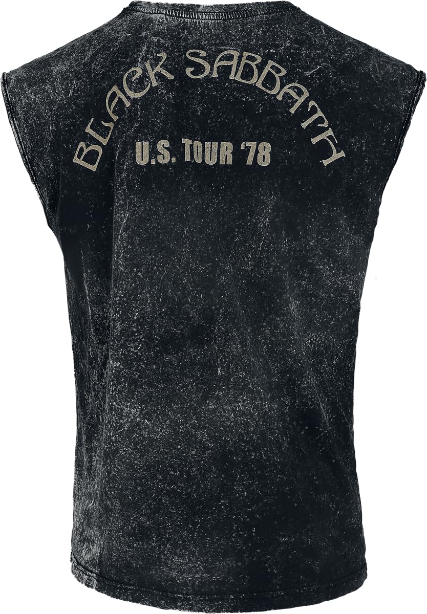 Black Sabbath US Tour 78 Homme Débardeur Multicolore 100% Coton Regular/Coupe Standard