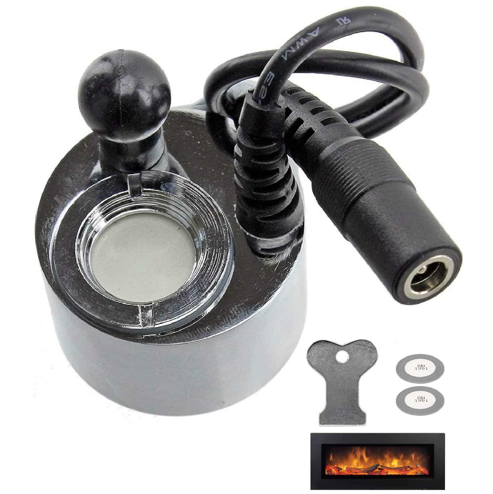 Oniissy Wandler kompatibel mit für Dimplex Opti-Myst Elektrischer Elektro-Wandfeuer Ersatz M-011B M011B Heizung，Beinhaltet Zwei Schallwandlerscheiben und EIN Entfernungswerkzeug