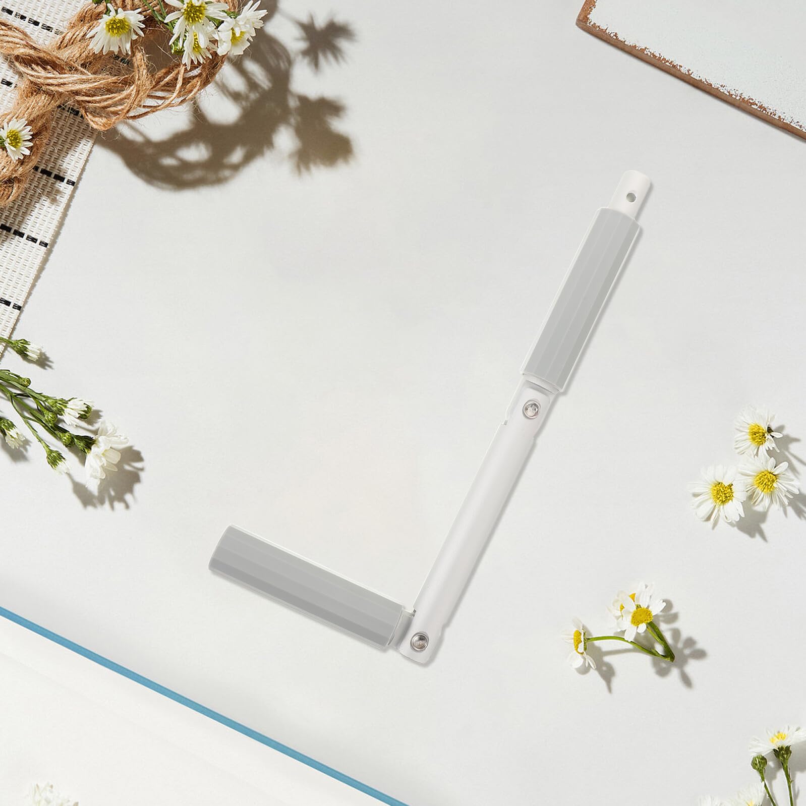 NUOBESTY Manivelle de Fenêtre à Bras Articulé en Aluminium, Poignée de Rotation Robuste pour Fenêtres à Auvent, Accessoire de Remplacement pour Bureau, Balcon et Maison, Mécanisme Précis