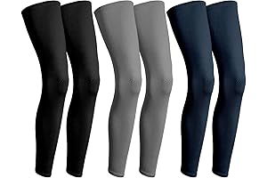 Geyoga 3 Pairs Compression Thigh Sleeves for Sports