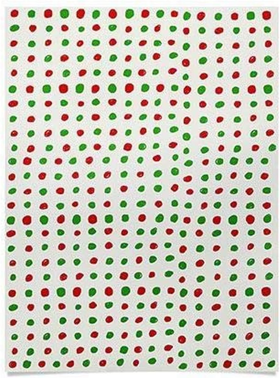 Deny Designs Leah Flores Holiday Polka Dots Poster, 18" x 24", Multi-Color
