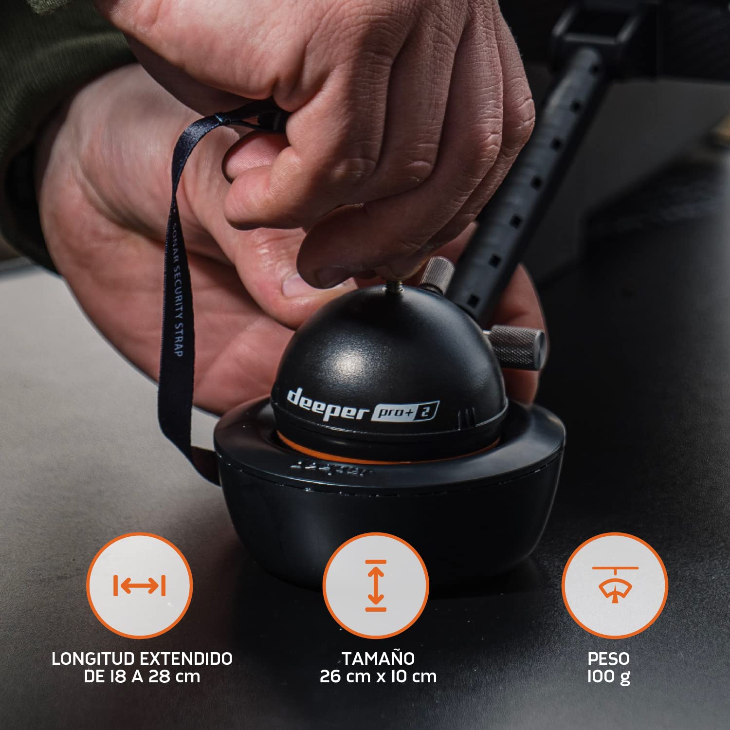 Soporte de Sonar Deeper para Barcos Radiocontrolados, Accesorios de Pesca