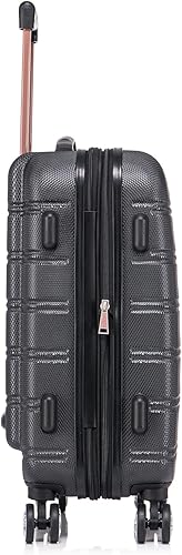 Miniatura 58 de Rockland - Maleta de viaje Melbourne, rígida y expandible, con ruedas giratorias, Azul