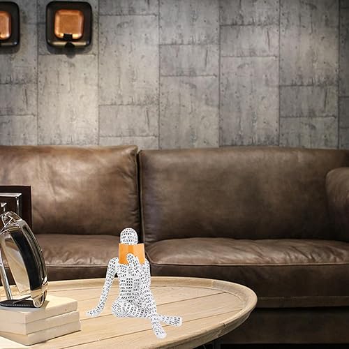 Miniatura 4 de Pulp Woman - Estantería de lectura para mujer, figura de mujer de lectura, estatua de resina, estilo pensador, esculturas abstractas para decoración