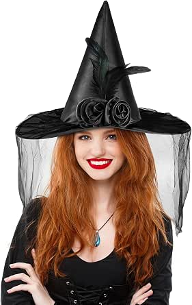 Landisun Halloween Witch Hat for Women