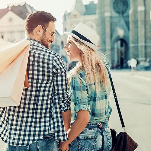 Miniatura 9 de findTop Paquete de 2 correas ajustables de repuesto de cuero para bolso de mano con hebillas giratorias de metal, longitud 34-59 pulgadas, ancho