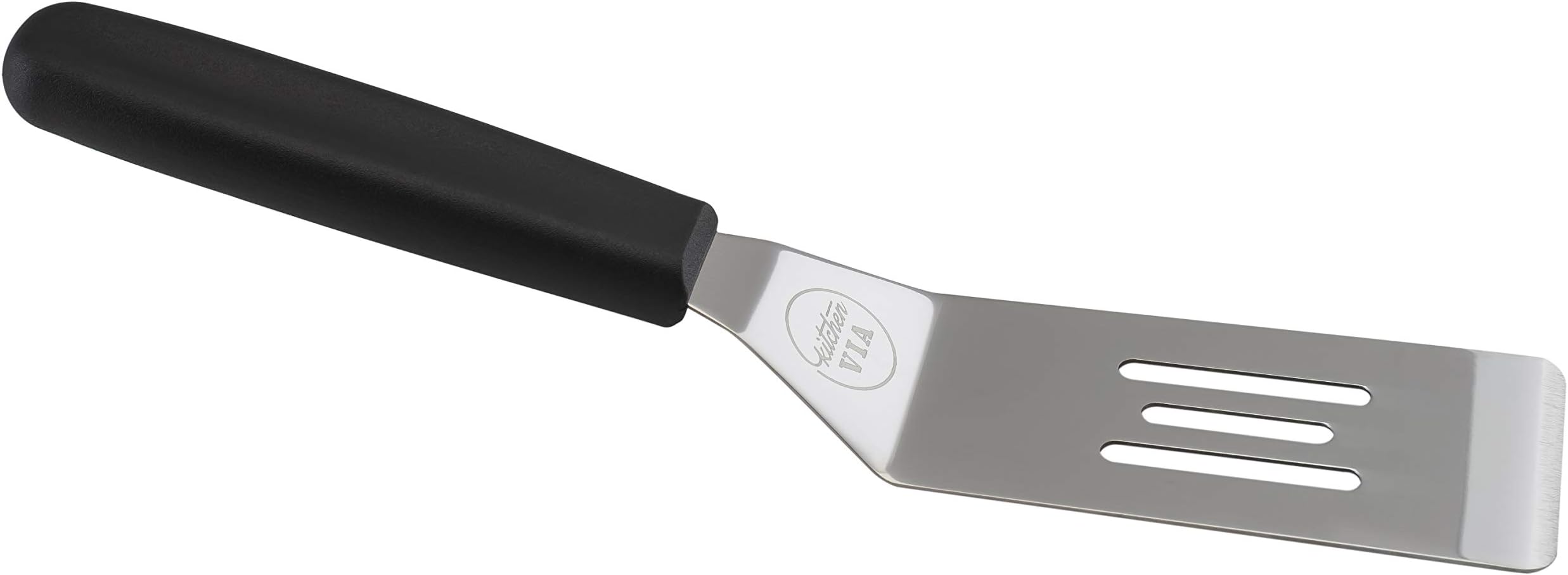 Black Handle Cookie Spatula - Small, Non-Stick, and Heat-Resistant Handle for Perfect Pastries, Pancakes, and Pizza