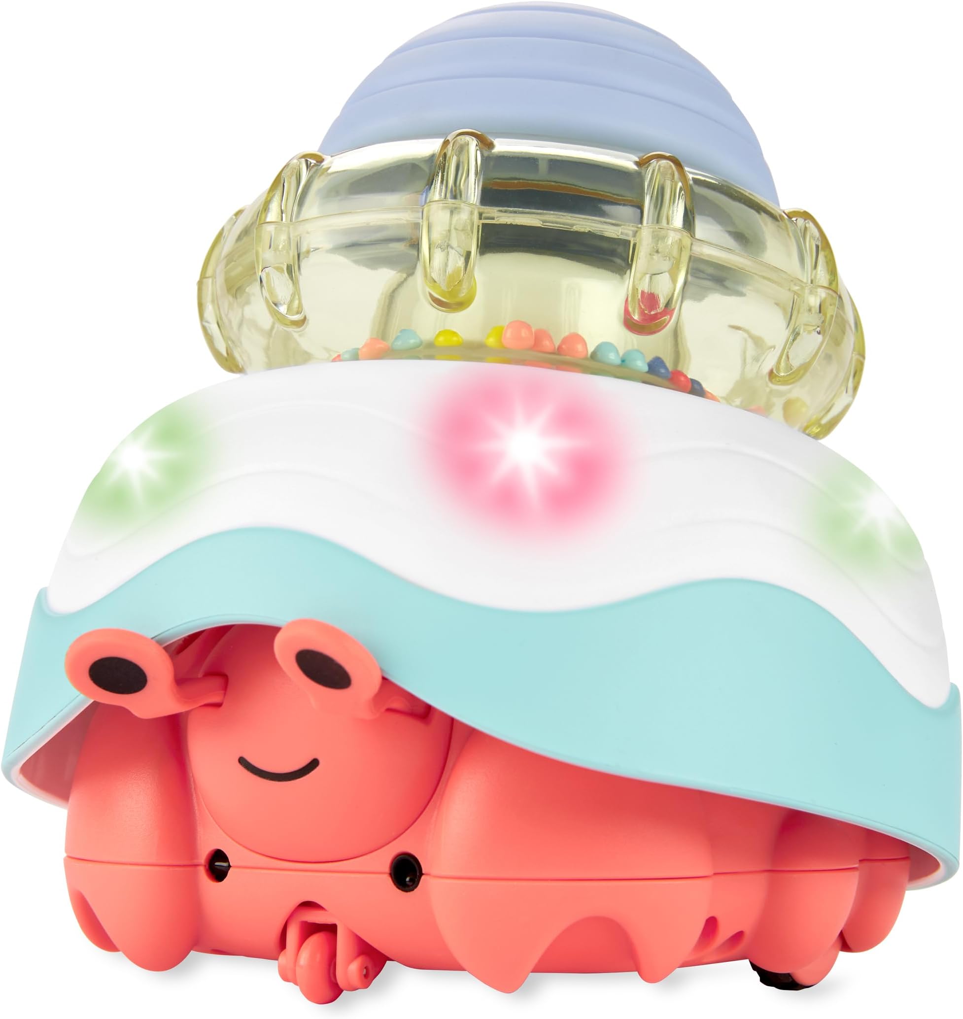 Stack & Crawl 4-in-1 Crab - Interactive Stacking Toy with Lights and Sounds for Babies