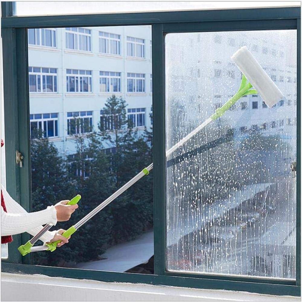 Telescópico Mango Plegable Cristal Limpieza Esponja Mop Extensible Ajustable Limpiador De Ventana，Verde,Green