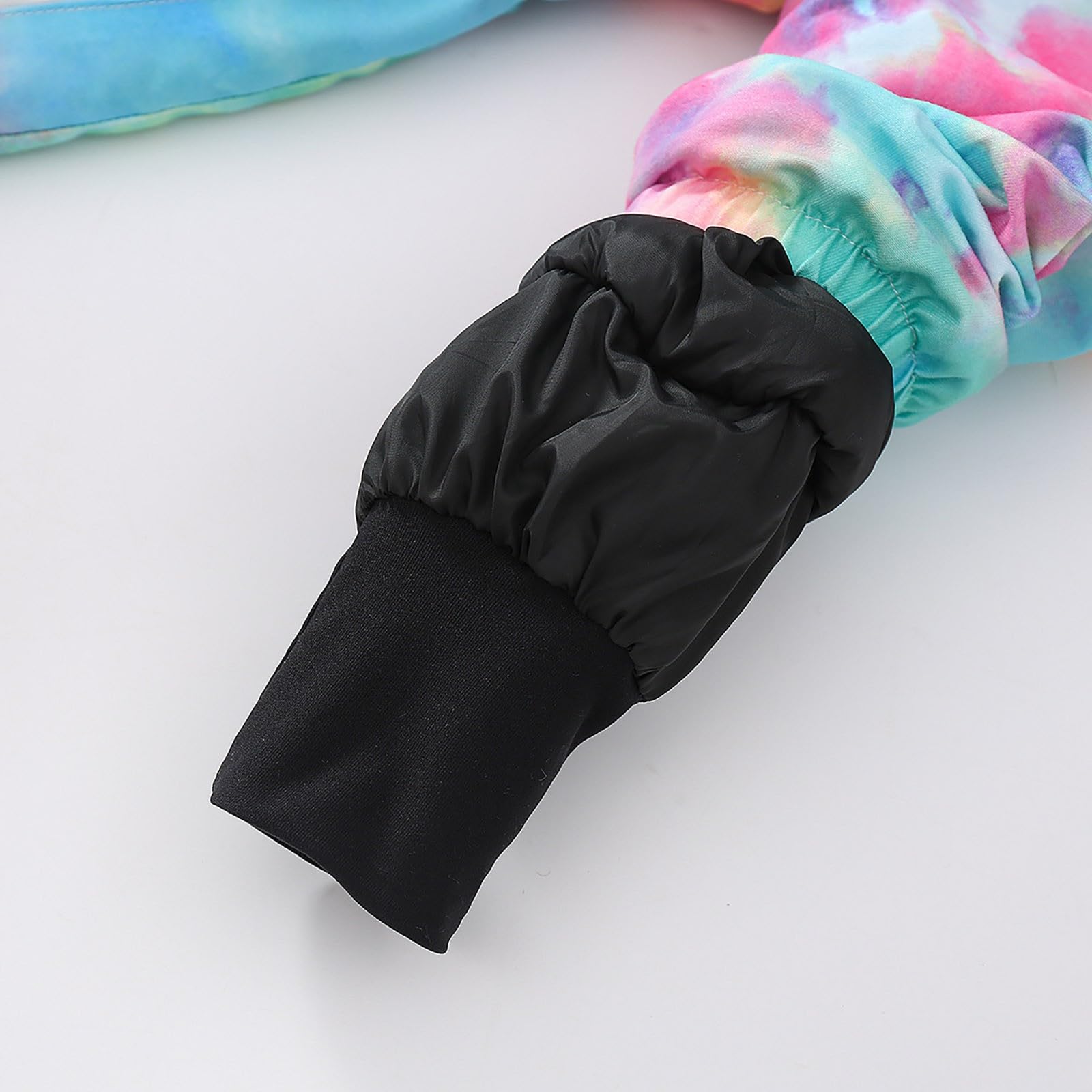 Genérico Boys Girls Middle And Large Children Fall And Winter Tie Dye Star Camouflage Printing Windproof Warm Anti Cold Ski Suit Perezoso Grande