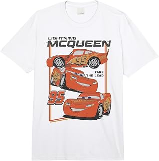 Disney Pixar Cars 2 Lighting McQueen Take The Lead Poster Comfort Colors Adult Heavyweight T-Shirt