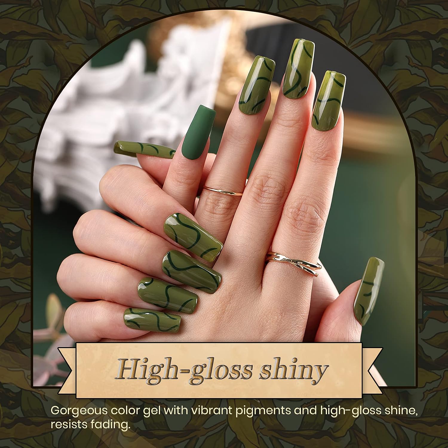Buy Beetles Gel Nail Polish Kit 6 Colors Viper S Kiss Collection White Black Nude Dark Green Gel Polish Kit With Sticker Halloween Nails Design Soak Off Uv Led Gel Nail Kit Manicure