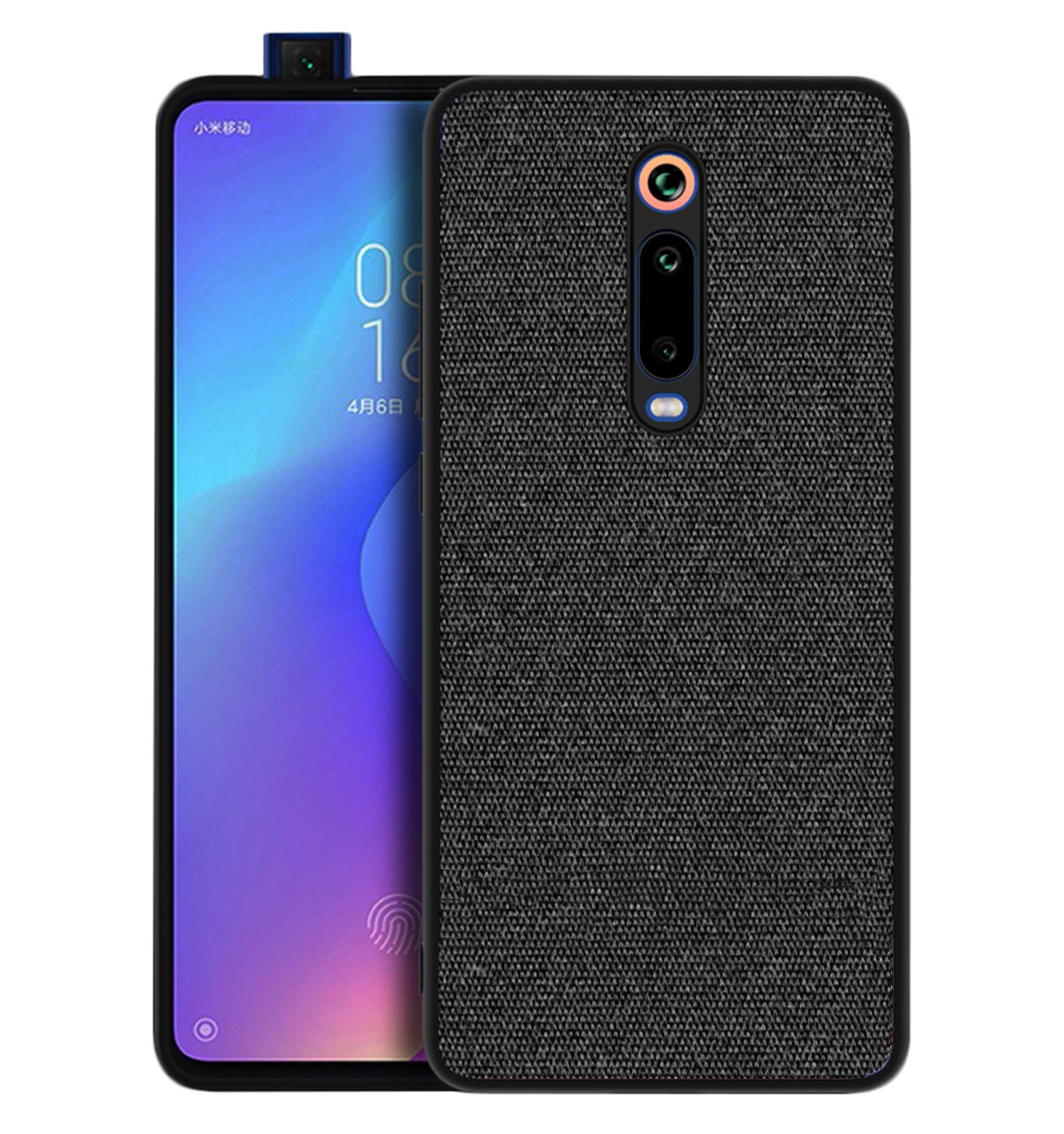 Kapa Soft Fabric & Leather Hybrid Protective Back Case Cover for Redmi K20 / K20 PRO (Black, Blue) (B07VW7GN2K) Amazon Price History, Amazon Price Tracker