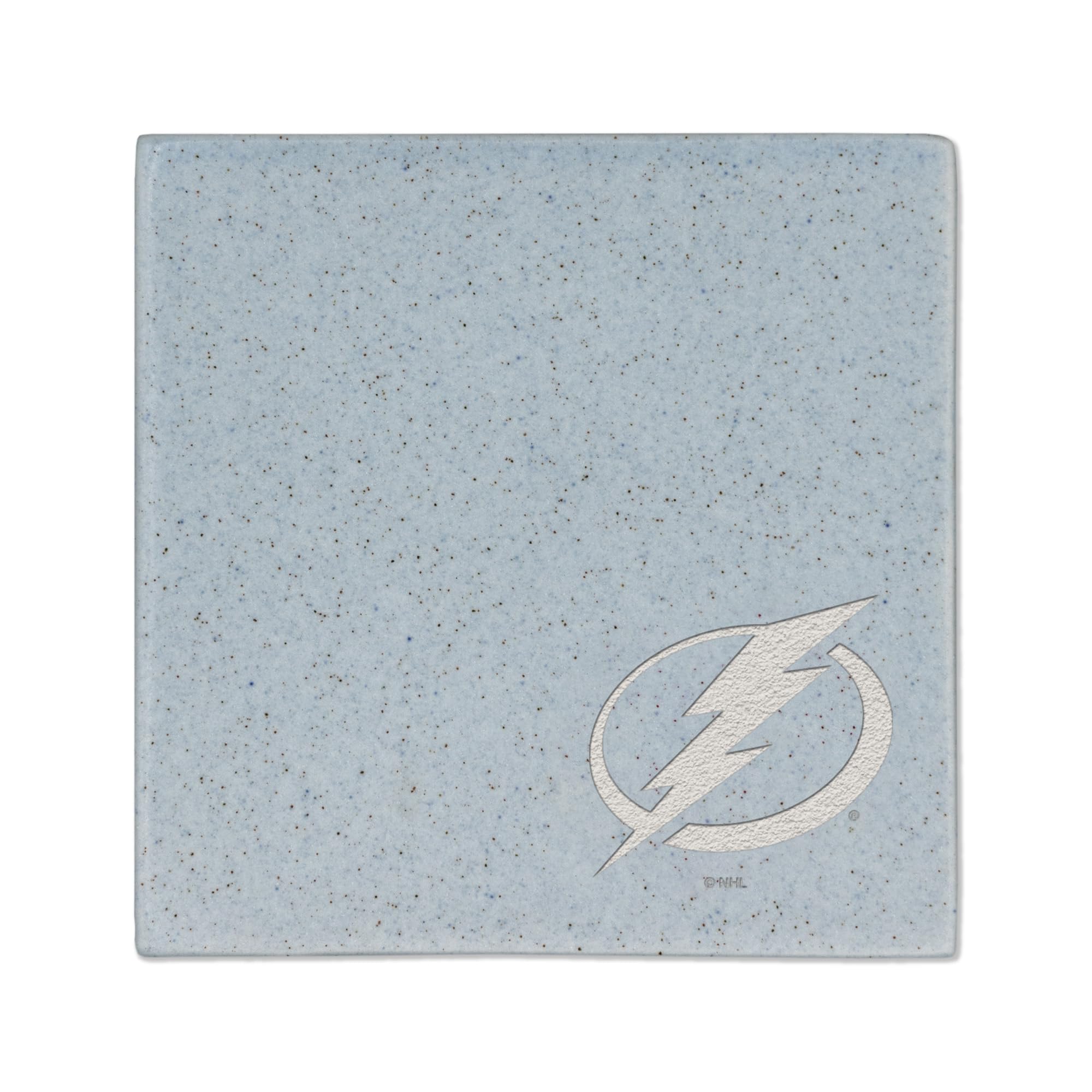 Rico Industries Tampa Bay Lightning Nhl Hockey Baby Blue Laser Engraved Trendy Color Coaster