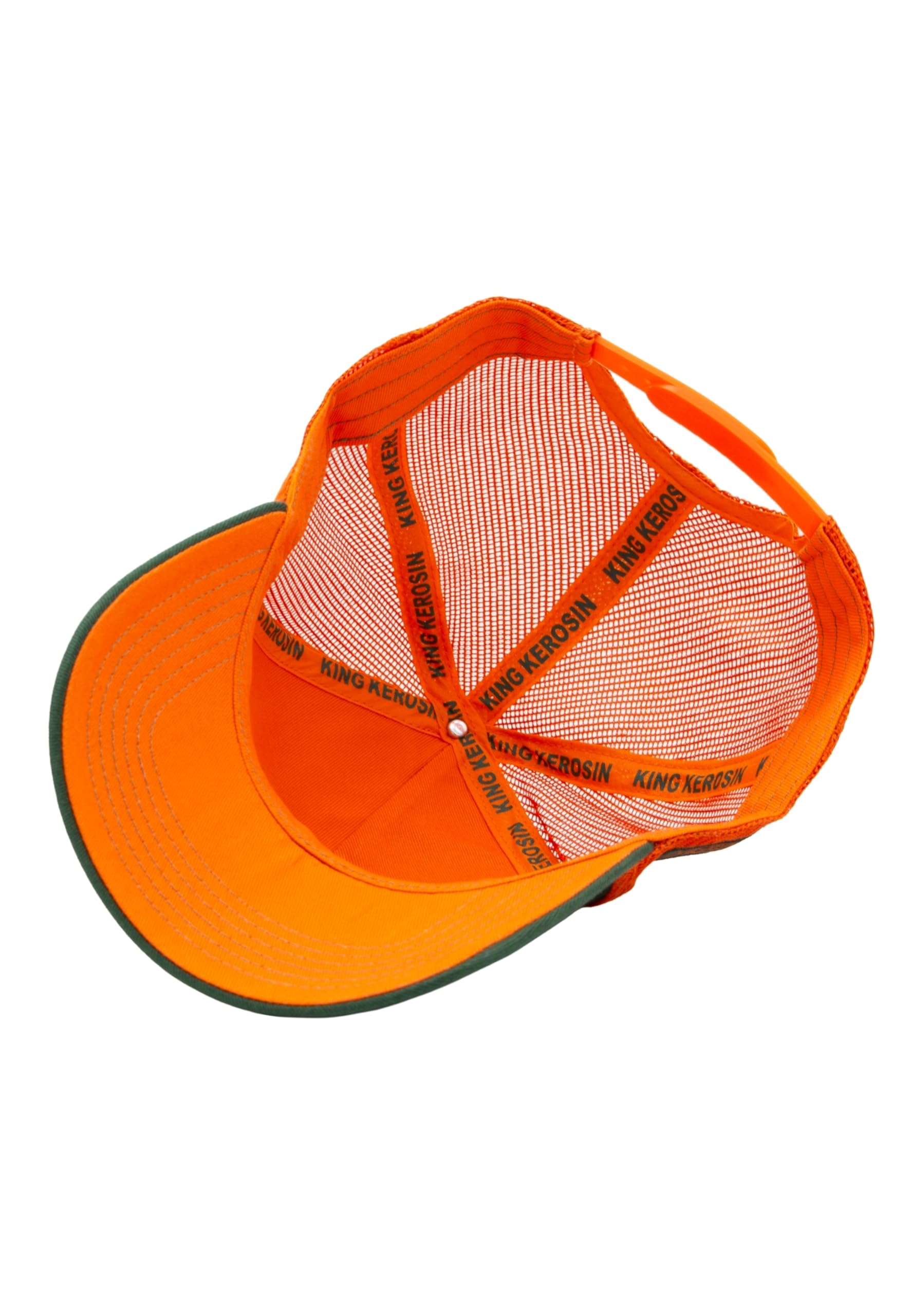 King Kerosin Gorra de camionero para hombre con bordado frontal en óptica 3D Never Fuck A Fucker