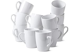 BTaT White Coffee Mugs, 12oz Ceramic Coffee Cups: A Winter Holiday Staple!