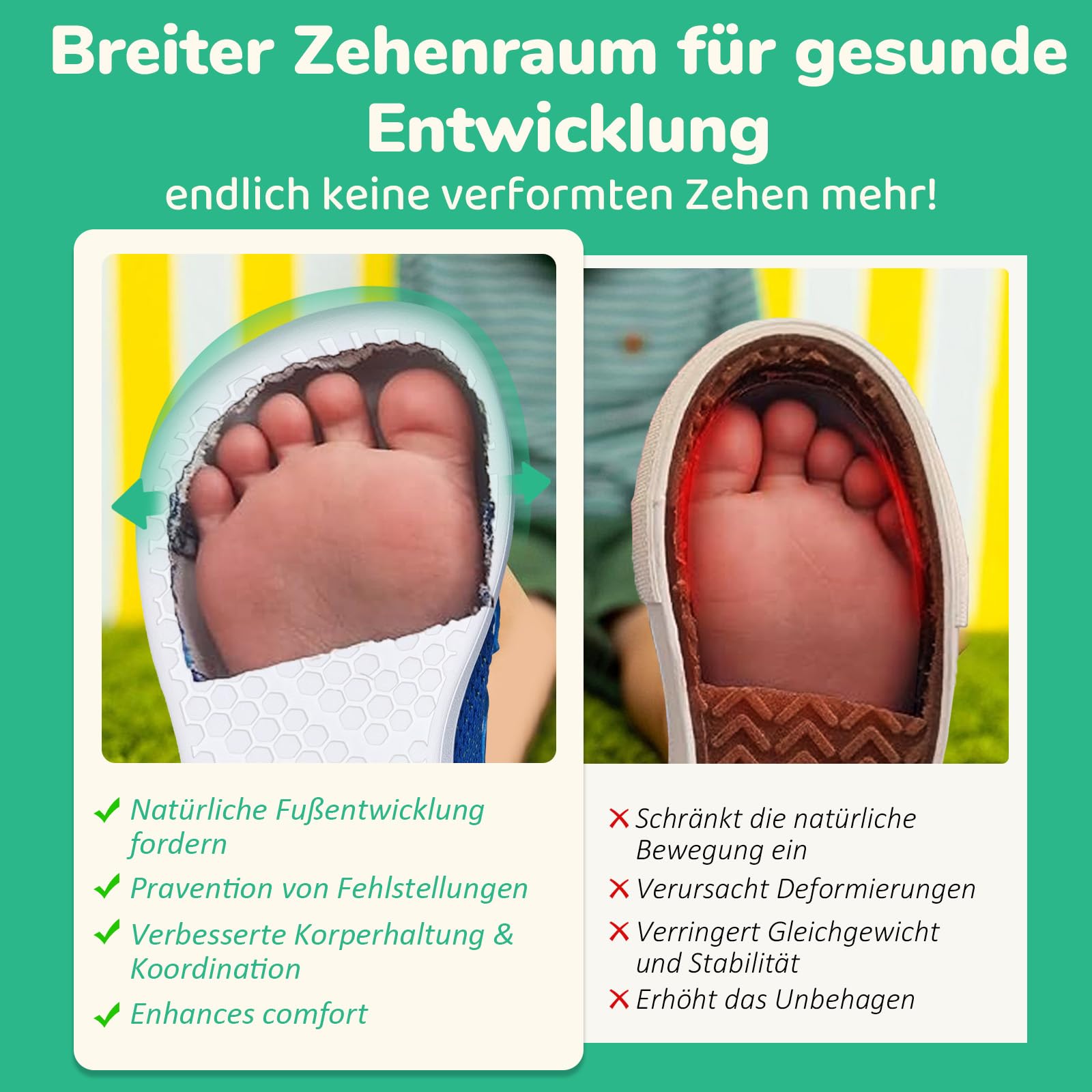 IceUnicorn Barfussschuhe Kinder Breite Barfuß Hausschuhe Jungen Mädchen Minimalistische Hallenschuhe Kinderschuhe Atmungsaktiv Leicht Fitnessschuhe