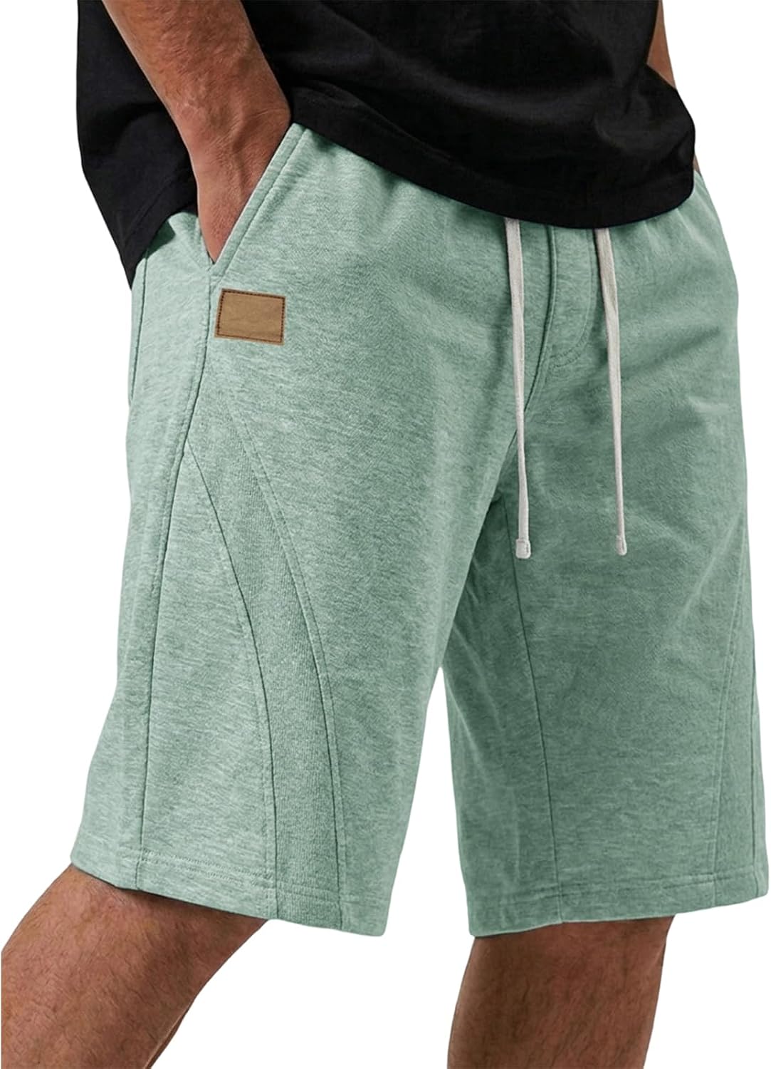 FQZWONG Men Shorts Workout Stretch Pants Summer Sport Trousers Casual Hiking Short Pant Lightweight Gym Shorts with Pocket
