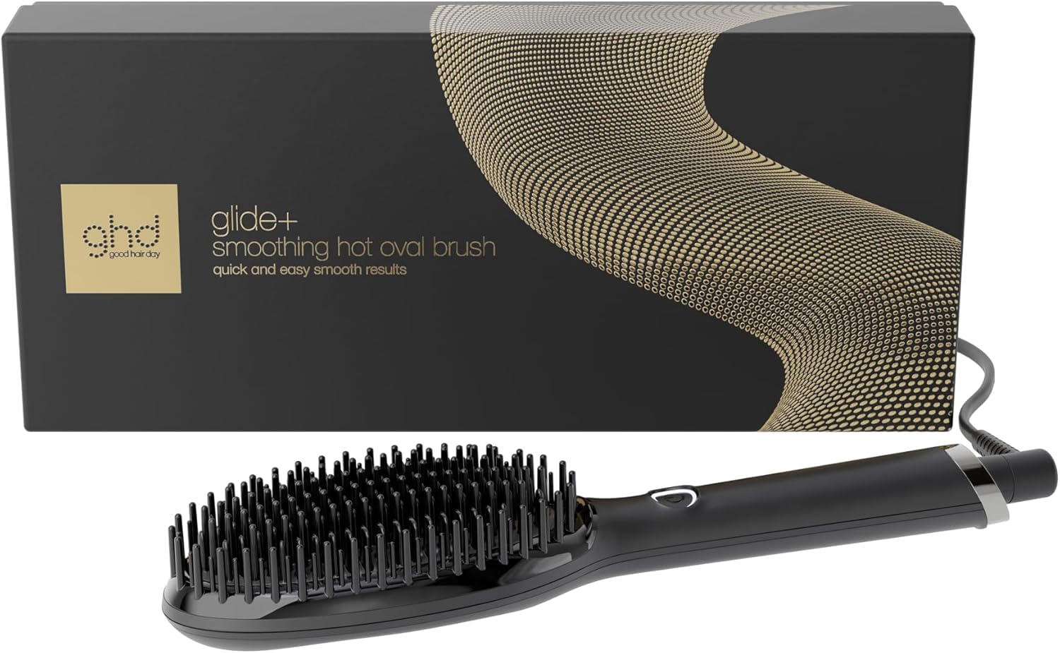 ghd Glide+ - Cepillo Térmico Alisador de Pelo, Acabado Liso Natural