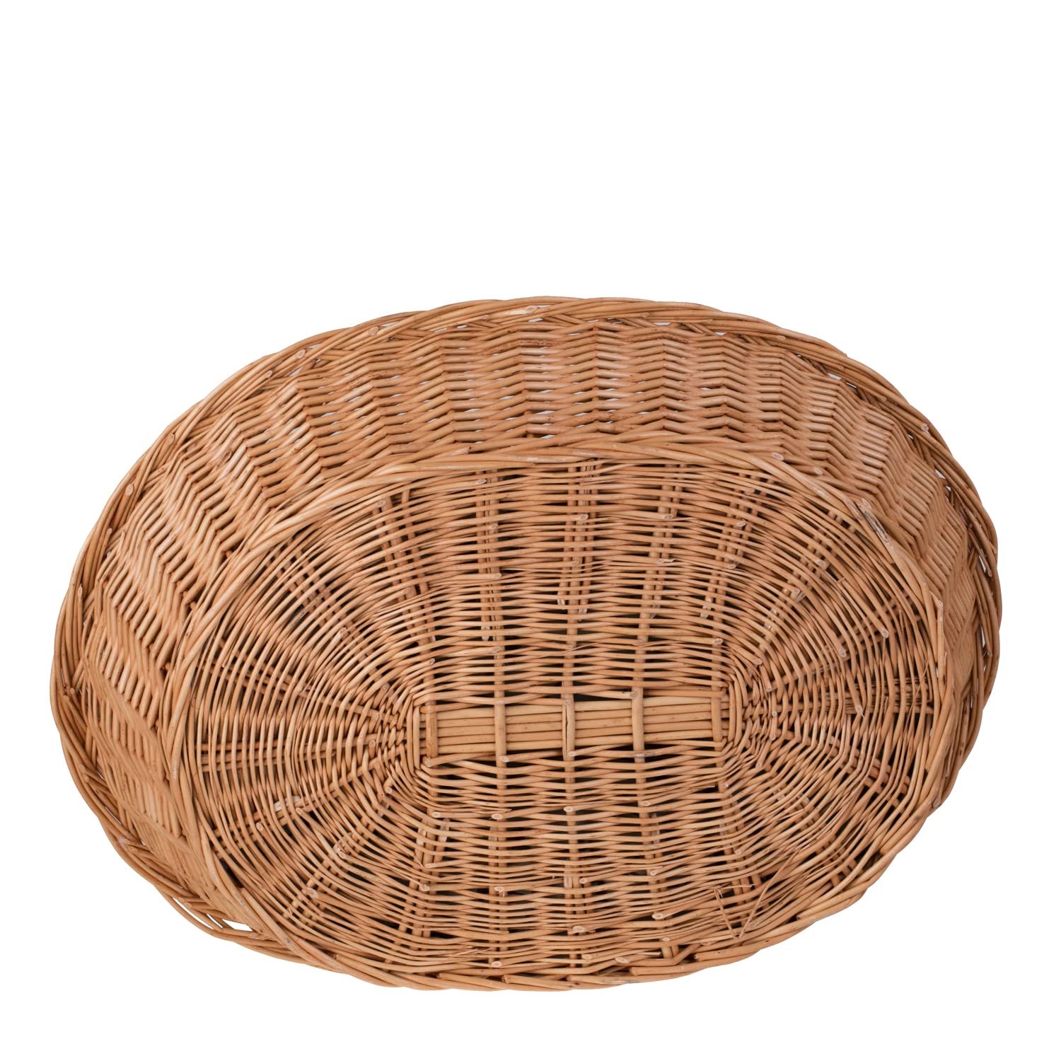 Panier pour Chien en Osier Couleur Naturelle, Corbeille en Osier, Panier pour Chien (Beige 65 x 46 x 20 cm)