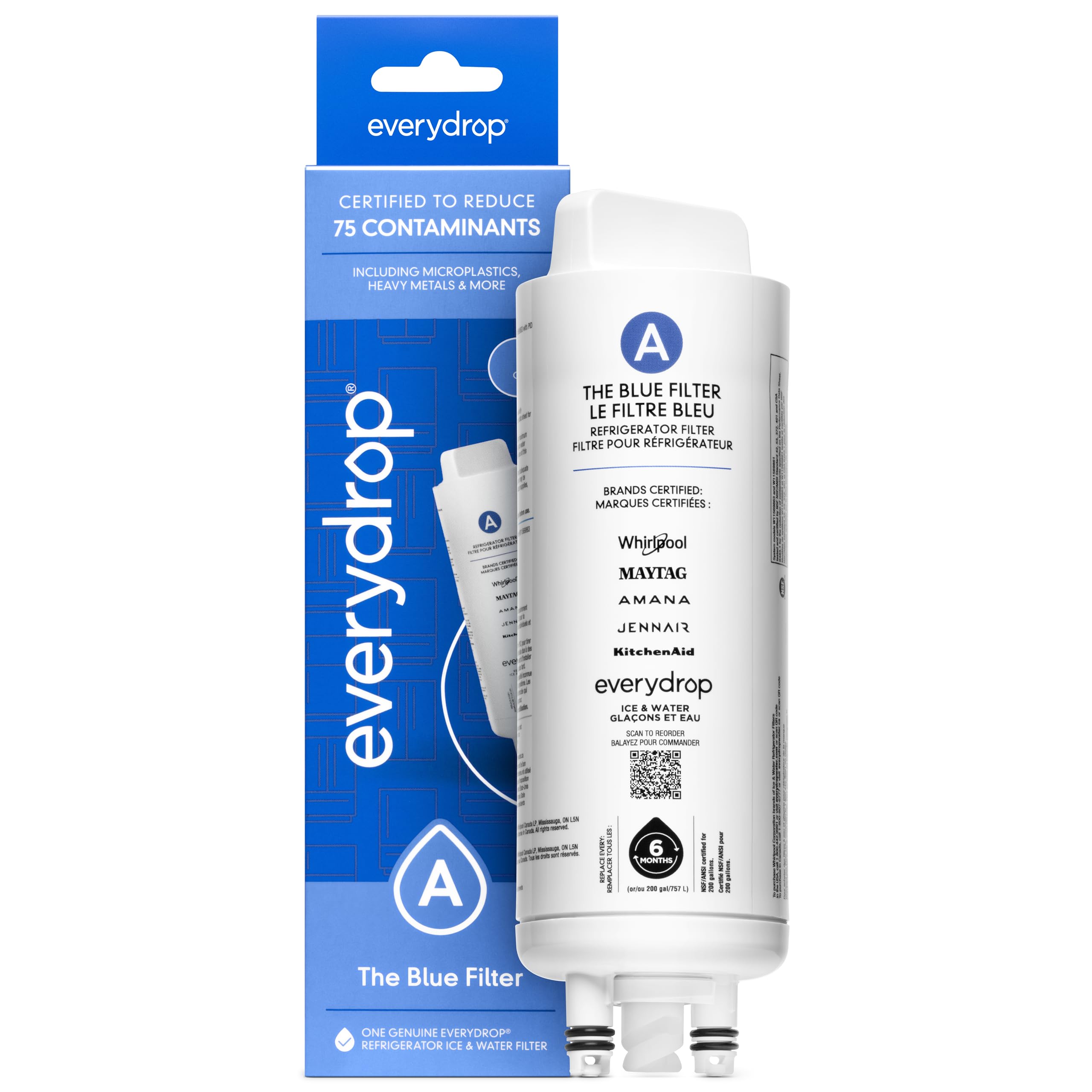 Photo 1 of everydrop by Whirlpool Refrigerator Water Filter A - EDRARXD1, Single-Pack