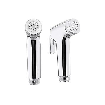 INDOROX Bathroom ABS Health Faucet Hand Shower Glossy Sprayer Head (Silver)