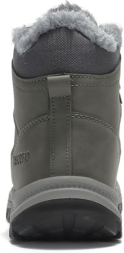 Miniatura 4 de TSIODFO Botas de nieve para hombre de invierno impermeables para senderismo al aire libre