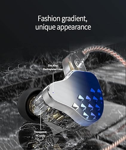 Miniatura 3 de KBEAR Robin IEM, Eerphones estéreo con cable, potente resolución 1DD+4BA híbridos HiFi auriculares, auriculares intrauditivos con aislamiento de