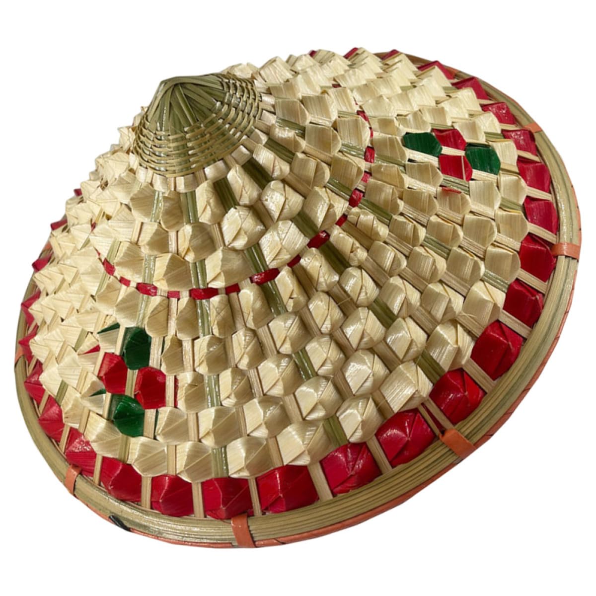 Sombrero de bambú para pesca y uso exterior UKCOCO con protección solar 8