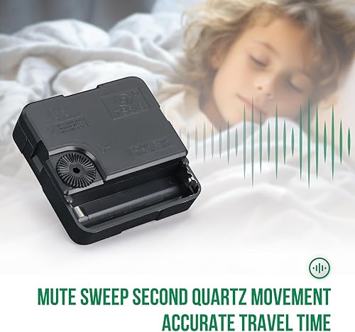 Miniatura 8 de Reloj de pared de 10 pulgadas sin tictac, silencioso, moderno, estilo simple, redondo, decoración redonda, color rosa melocotón, esfera