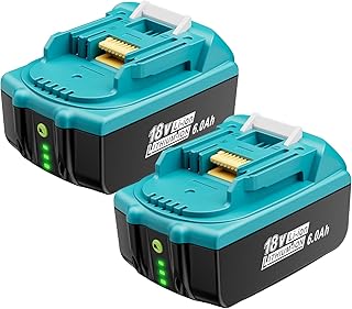 18V Lithium Battery Replacement for Makita 18V Battery 6.0Ah Compatible with Makita 18V Battery BL1860B BL1850B BL1840B BL1830B, 2Pack