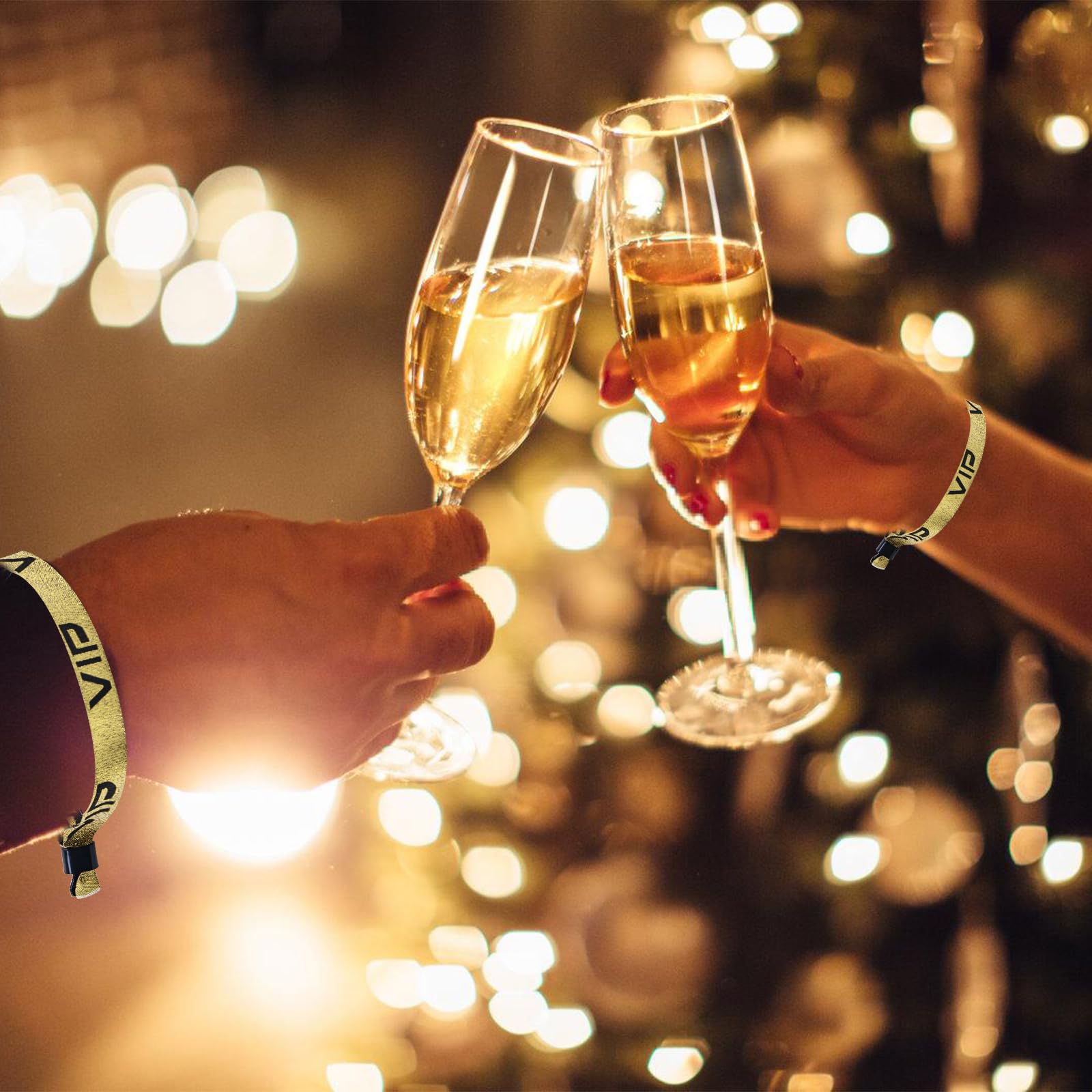 Braccialetti Per Attività Da 400 Pezzi, Braccialetti VIP Impermeabili In Oro, Braccialetti Usa E