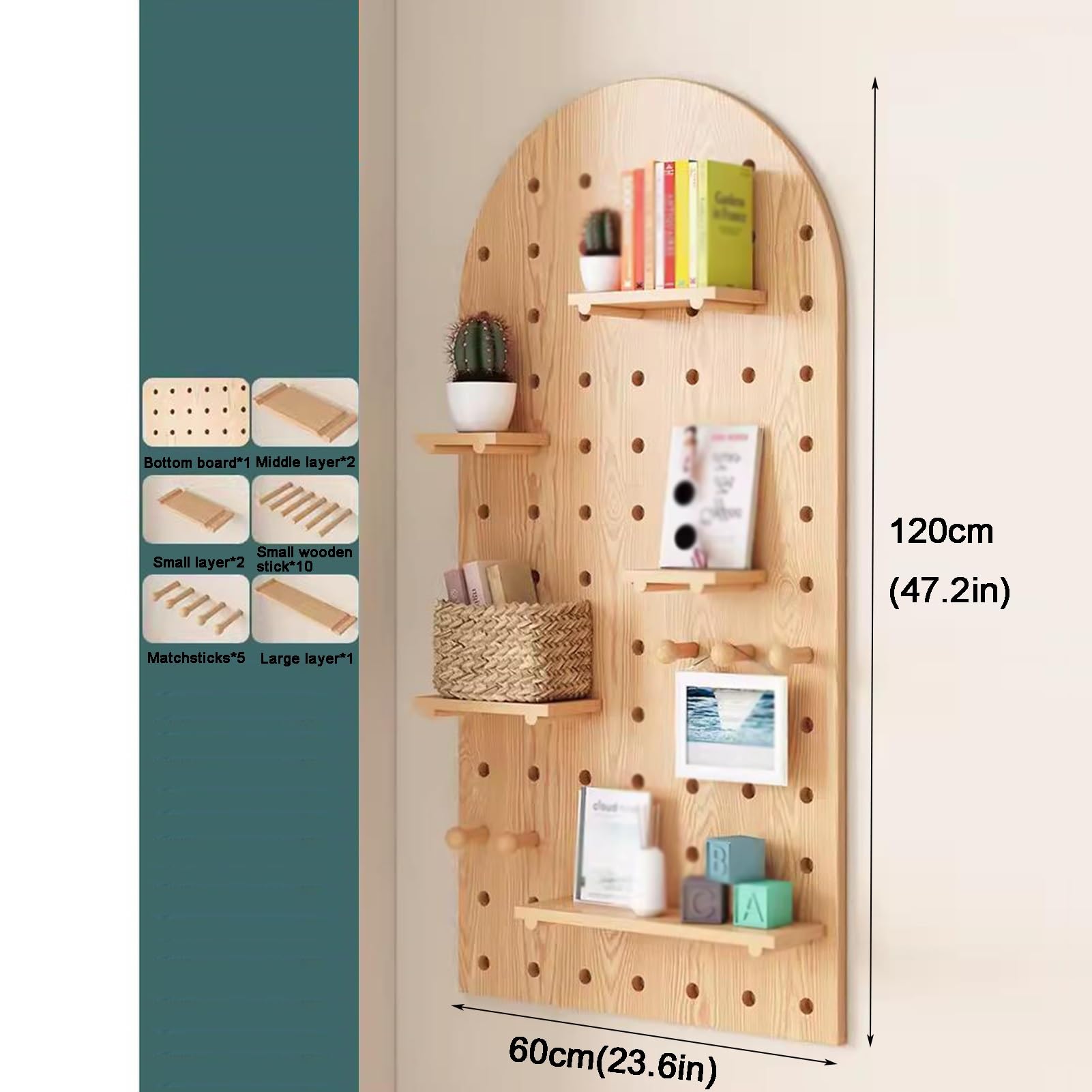 Wooden Workbench HJZALMI Wall Pegboard, Easy Installation Kitchen