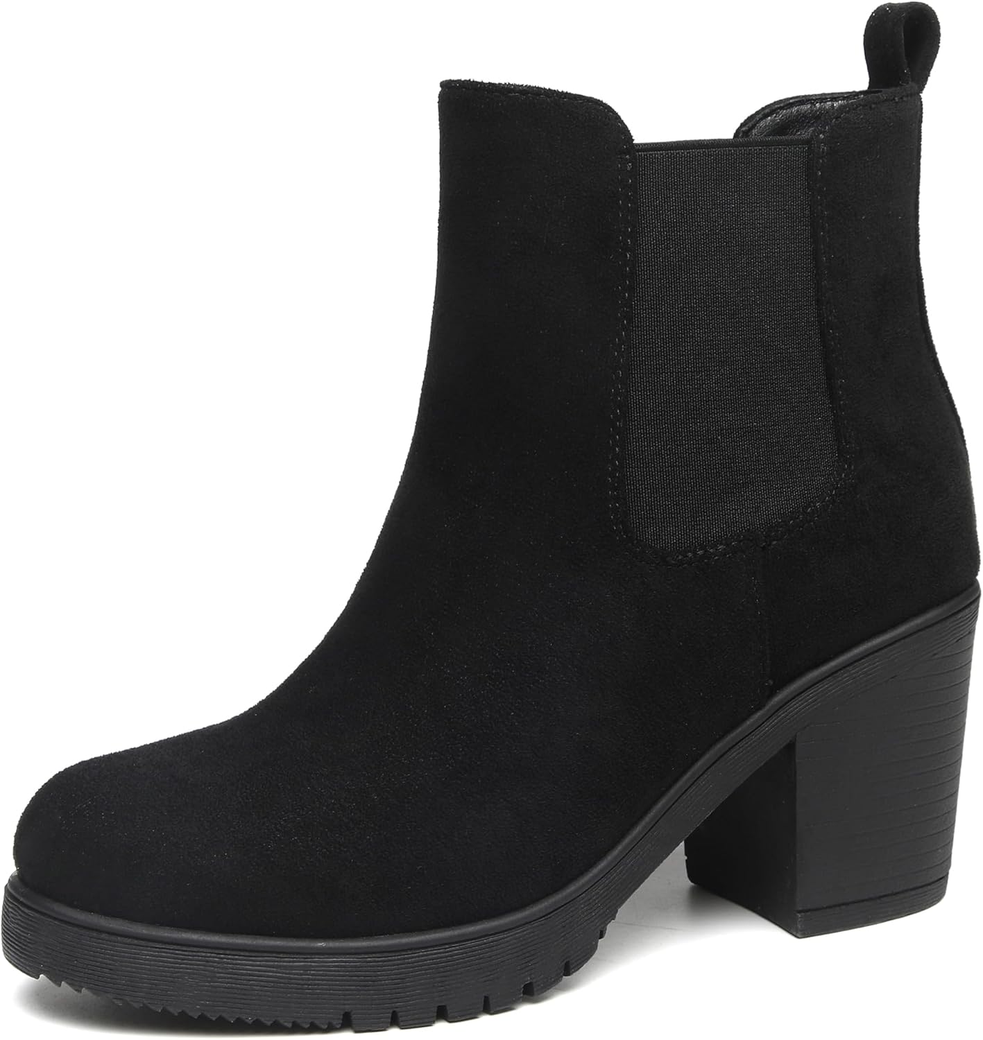 TYNDALL Women's Low Heel Platform Chunky Heel Ankle Boots Booties for Women