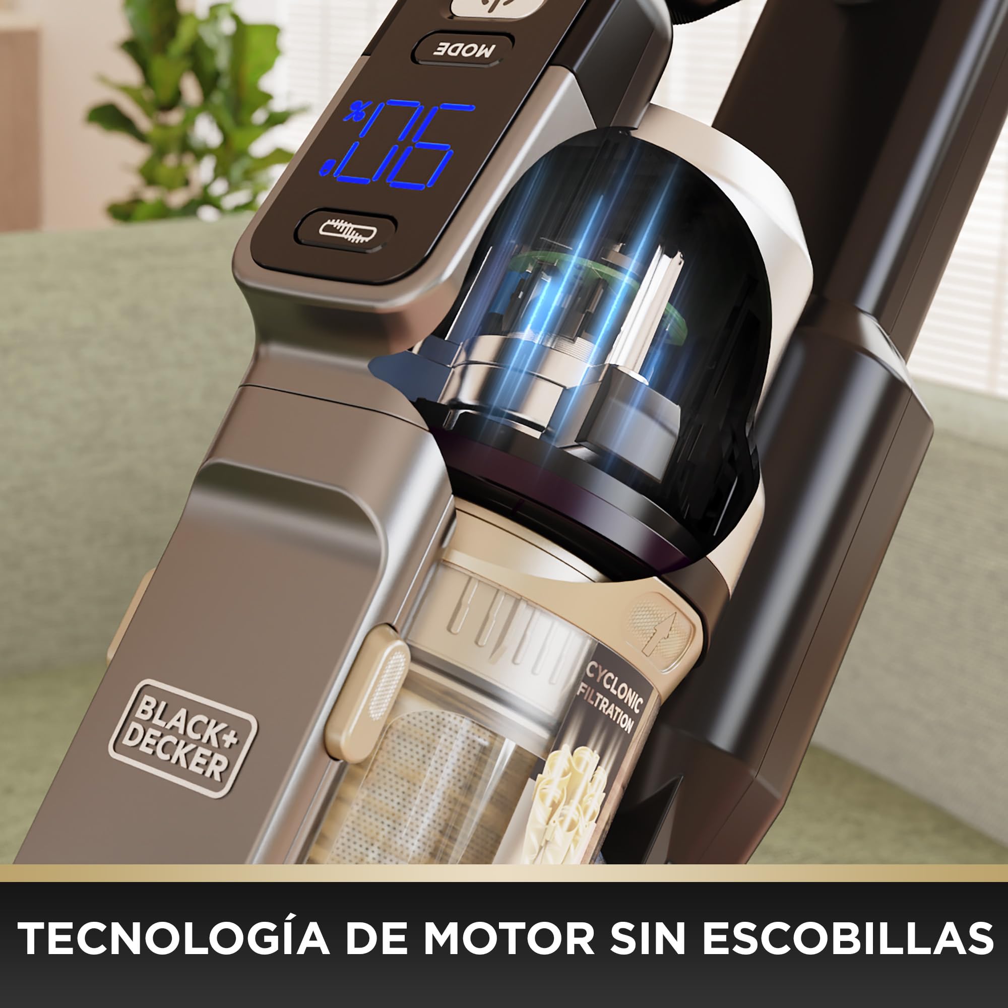 BLACK+DECKER POWERSERIES PREMIER Aspiradora escoba sin cable de 18 V, BSV525BLPA-QW