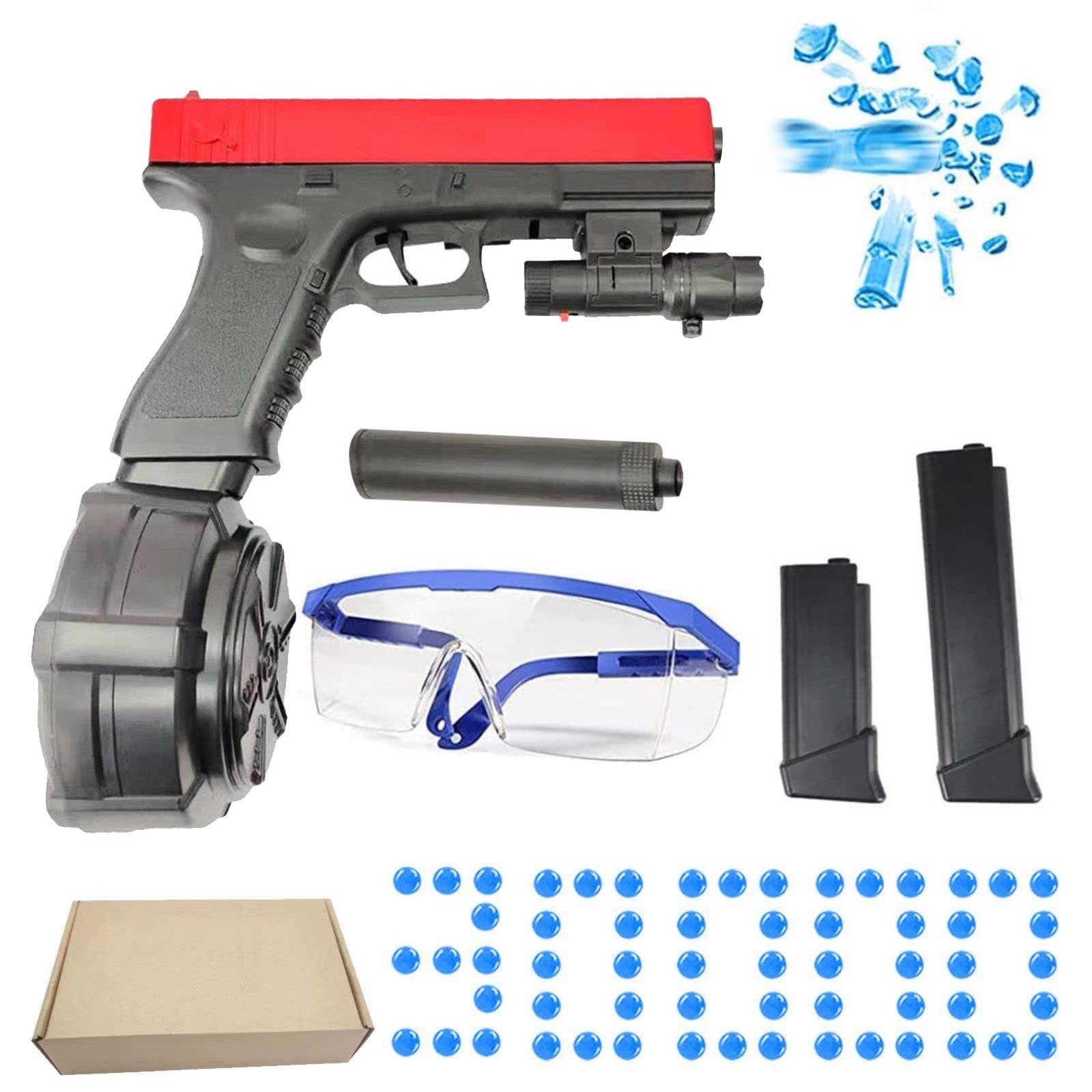 Buy QYWSJ Electric JMX2 Gel Blaster Pistol Splatter Ball Shoot Up to