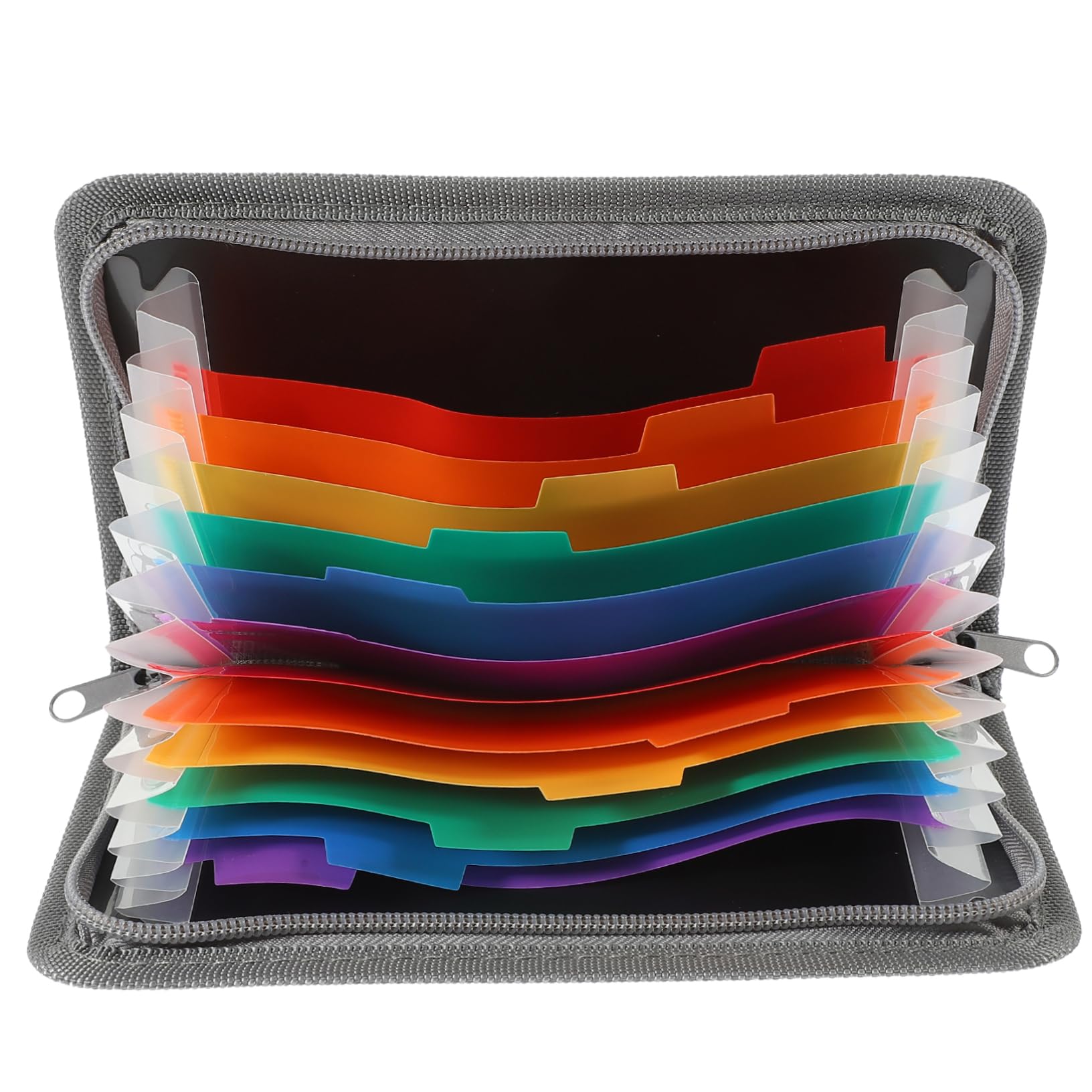 Housoutil 7 Pezzi Cartellina Documenti Plastica Piccola Organizer Portadocumenti Espandibile per Ricevute e Fatture Custodia e Resistente per Ufficio Scuola e Casa