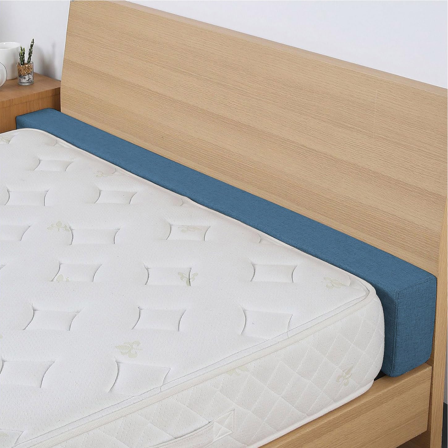 Granatowy przedłużacz materaca 17 x 17 x 150 cm, wypełniacz materaca do łóżka, długa podkładka pod materac, uniwersalny przedłużacz łóżka, komfortowe i wsparcie