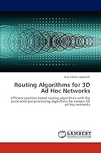Routing Algorithms for 3D Ad Hoc Networks: Efficient position-based routing algorithms with the associated pre-processing algorithms for various 3D ad hoc networks