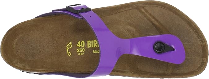 purple gizeh birkenstock