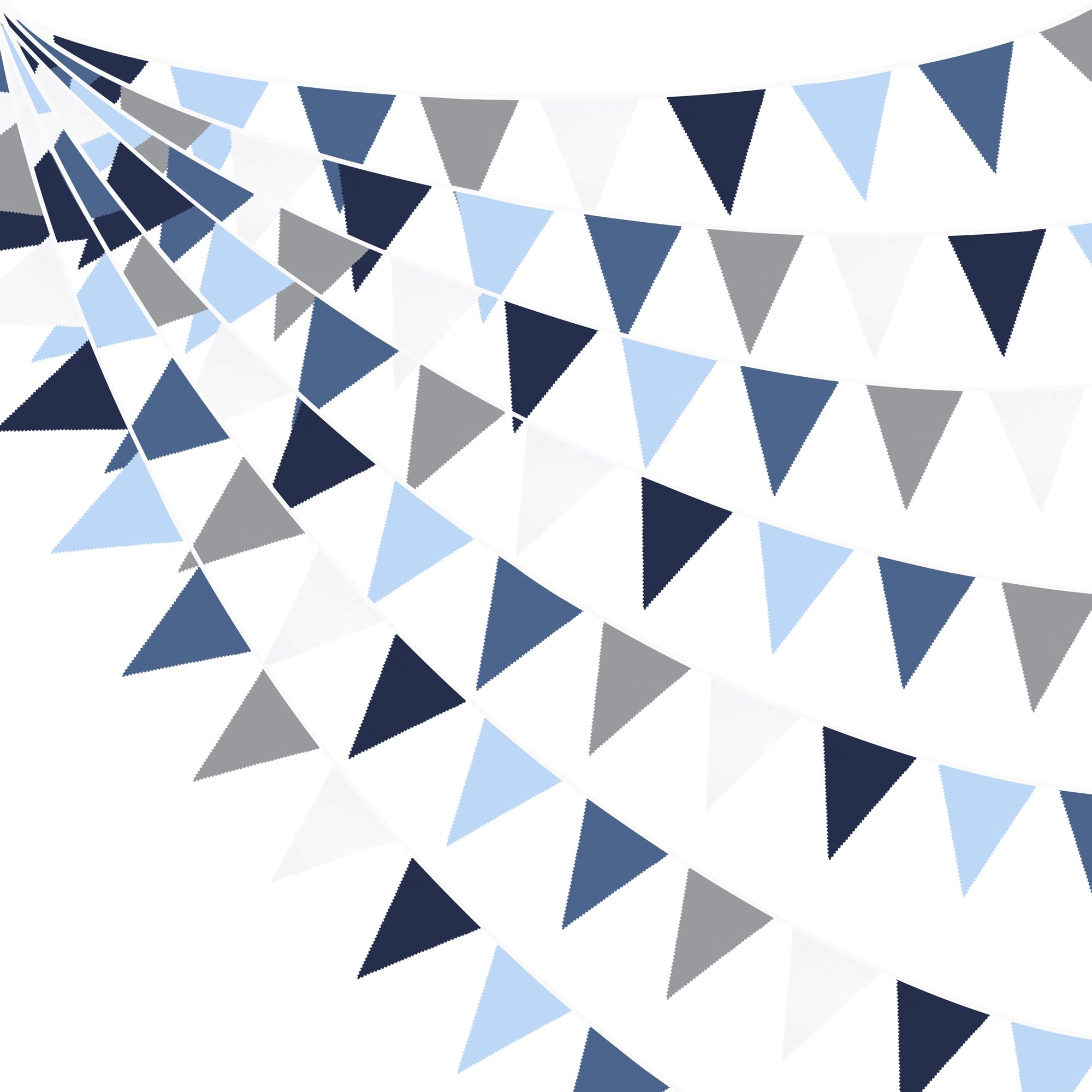 Wimpelkette mit königlicher Dreiecksflagge, 90 cm, Dunkelblau, Stoffgirlande für Hochzeit, Geburtstag, Ahoi Achor, nautischer Pirat, Braut, Babyparty, unter dem Meer, Party, Festivals, Dekoration