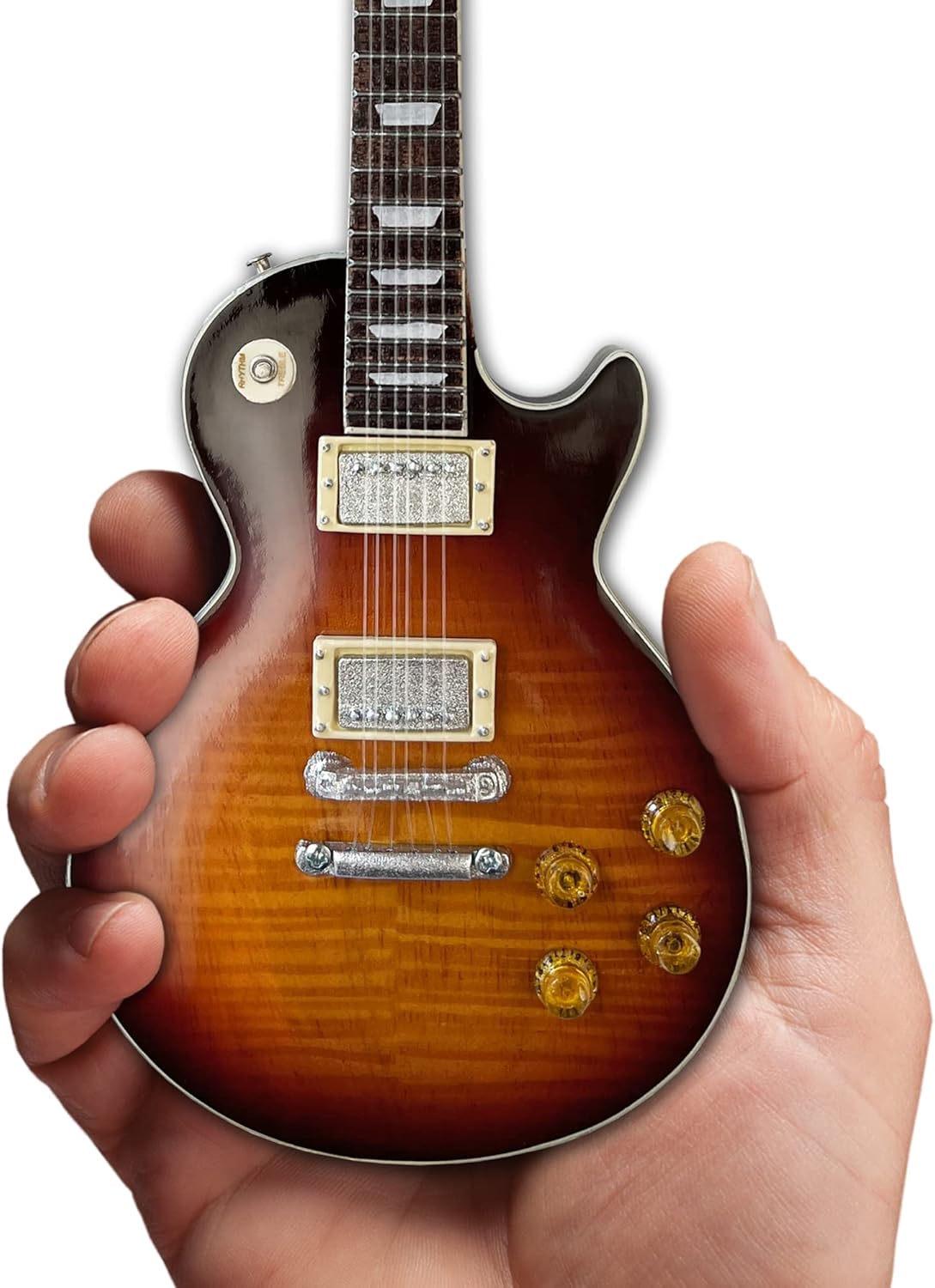 Duane Allman Gibson Les Paul Tobacco Burst "DUANE" Back Mini Guitar Model