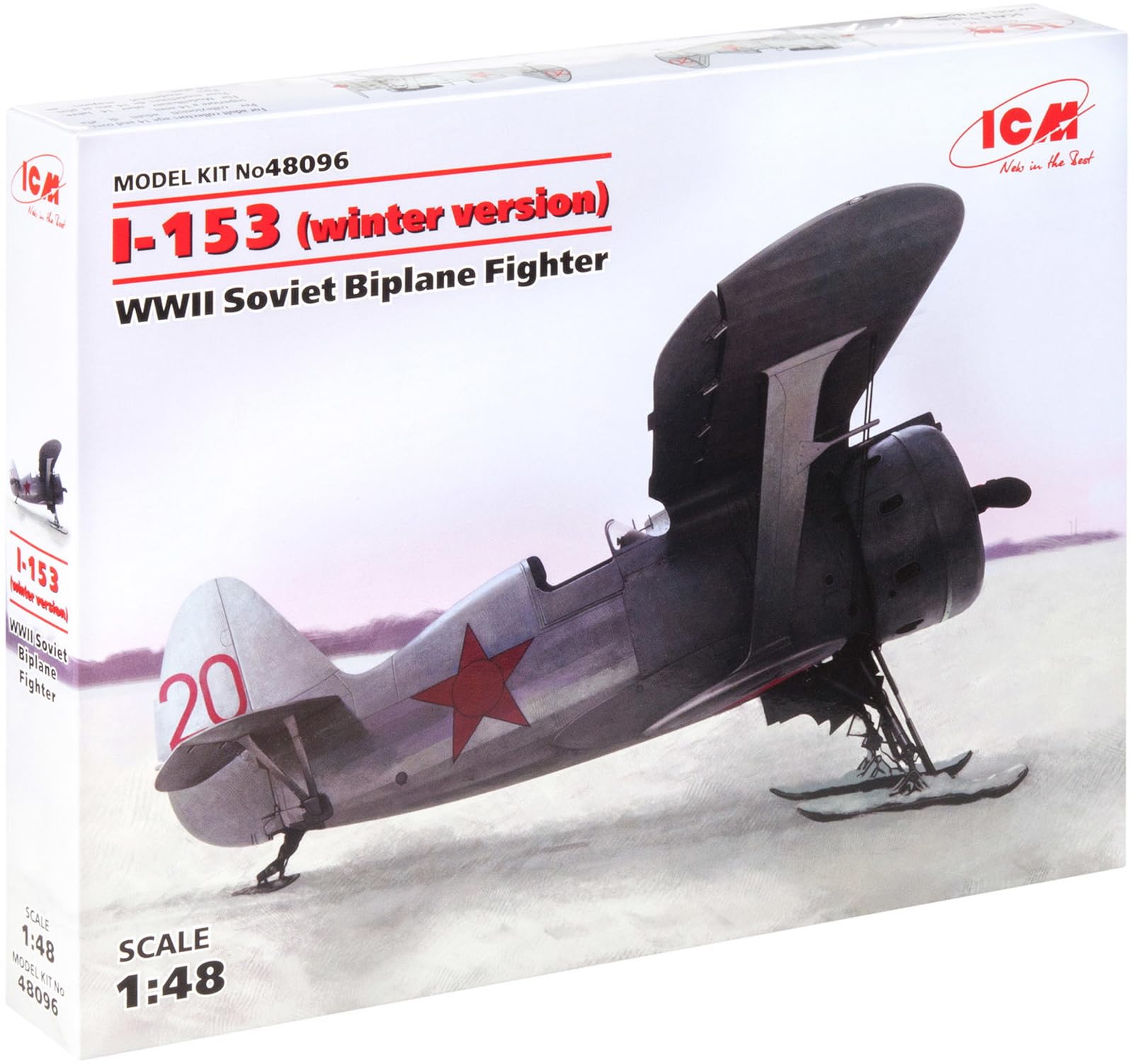 Amazon | アイシーエム ICM 1/48 ポリカルポフ I-153 チャイカ 冬季