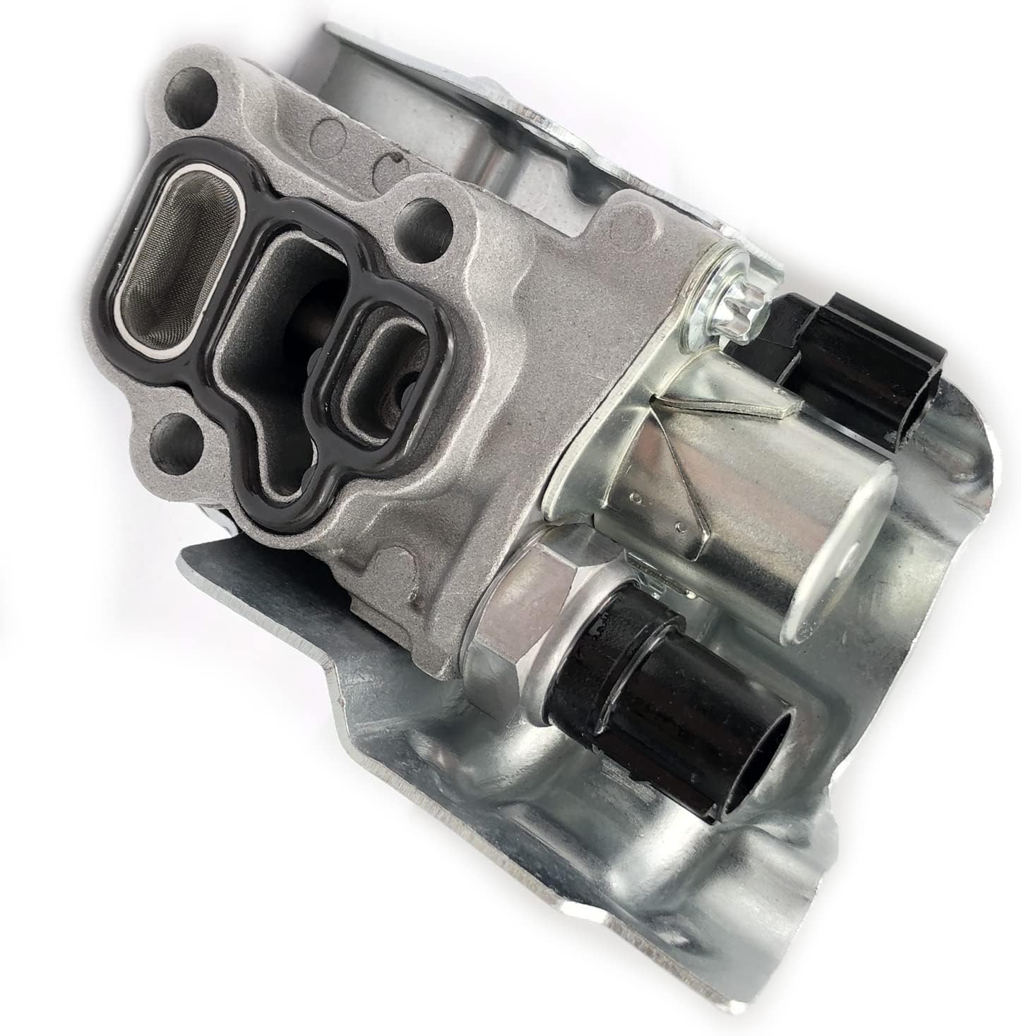 DEVMO 15810-RAA-A03 VTEC Solenoid Spool Valve Assembly with Oil Pressure Switch & Gasket Compatible with Hon-da Accord Element CR-V 2.4L Civic Acu-ra RSX 2.0L Part# 15810-RAA-A01 15810-PPA-A01