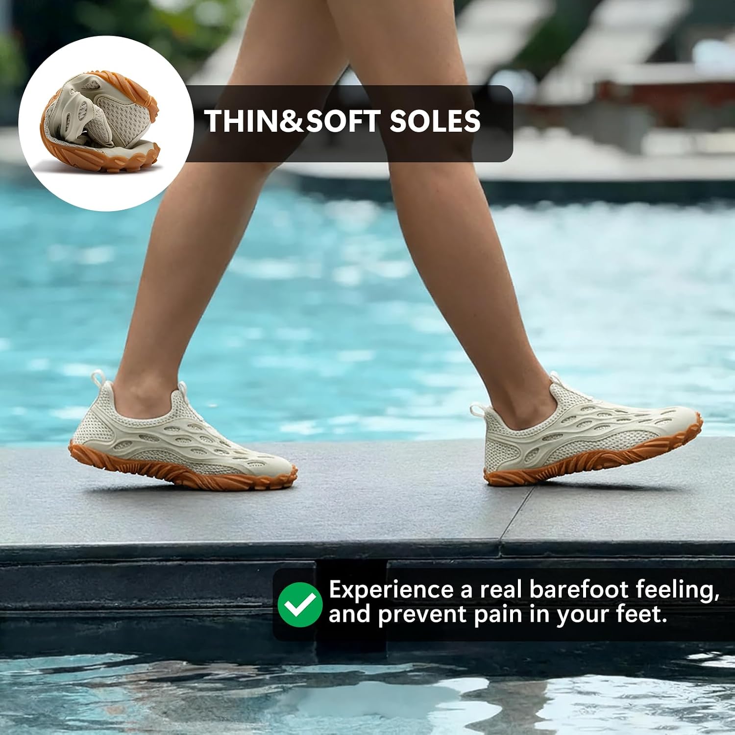 Barefoot Shoes Women Men Fashion Sneakers - Zero Drop Wide Toe Box Shoes Comfortable for Hiking,Walking,Gym,Fitness,Trail Running,Casual Outdoor & Daily Wear - Non-Slip Beach Water Shoe