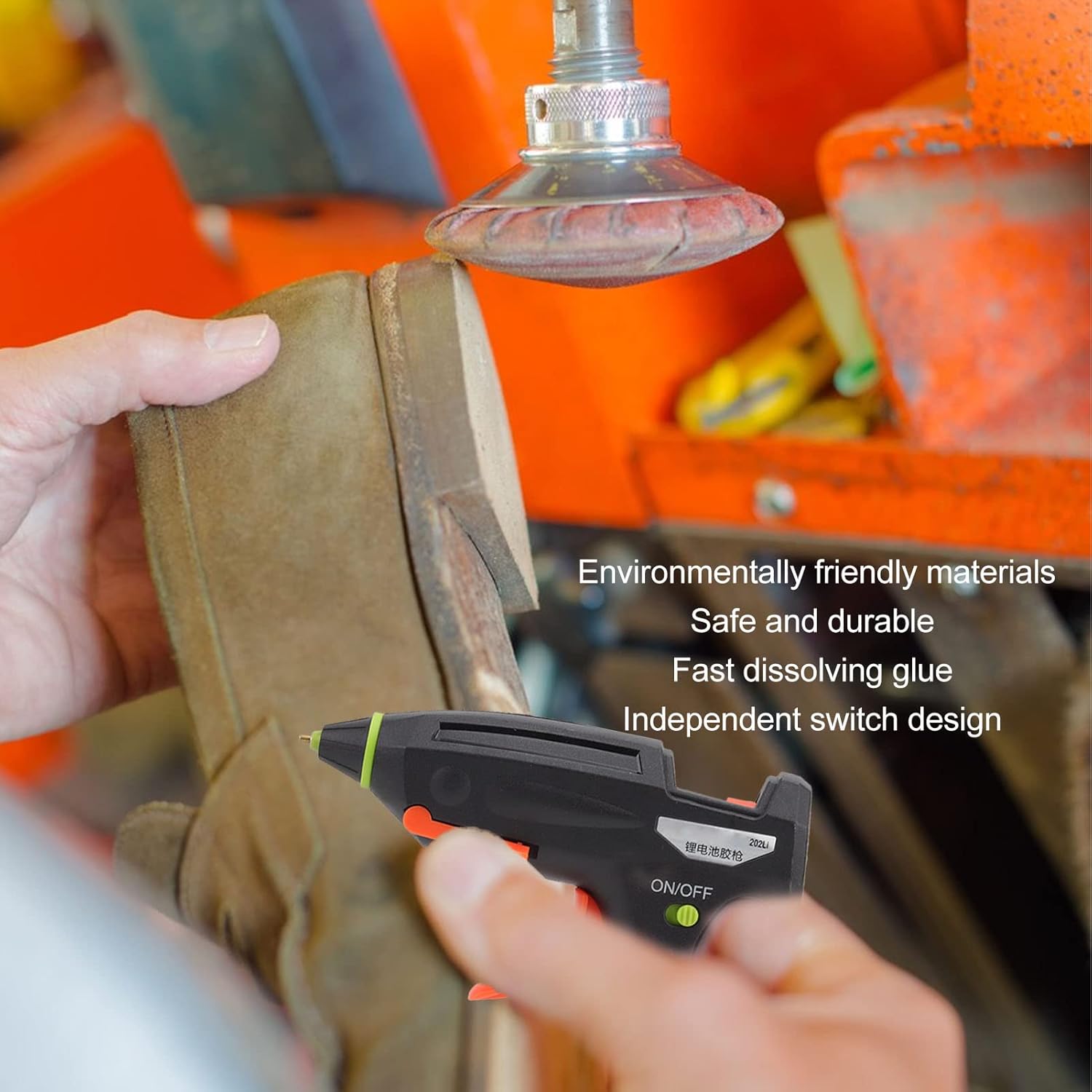 USB Rechargeable Fast Preheating Mini Glue Gun Kit, Cordless Hot Glue Gun Set for Crafts School DIY Arts Home Quick Repairs 3.7v